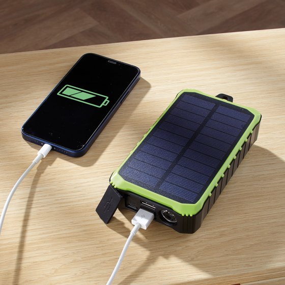 Kurbel- und Solar-Ladegerät 