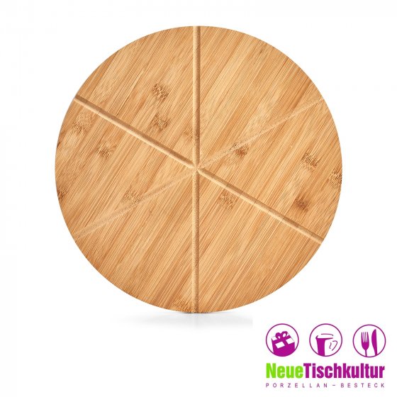 Pizza-Set 2-teilig Bambus 