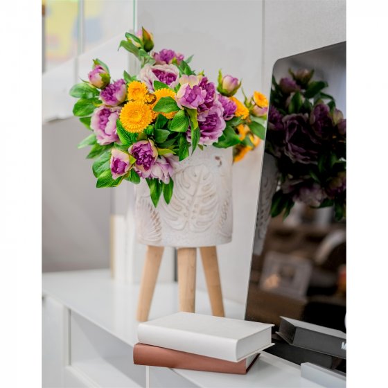 Pfingstrose 38 cm Kunstblume Flora Lila