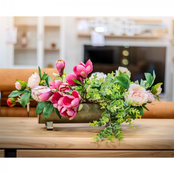 Pfingstrose 23 cm Kunstblume Flora Rosa
