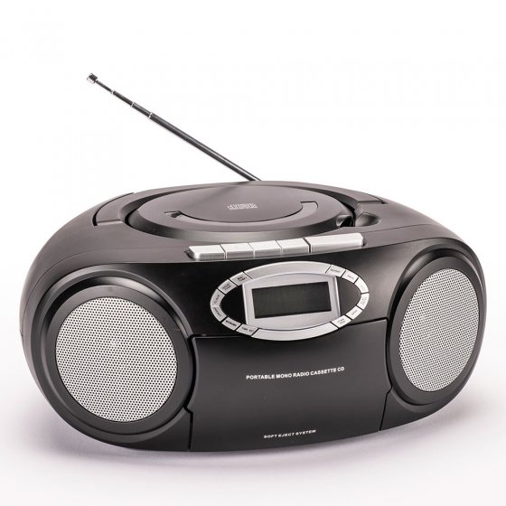 Tragbarer CD-Player mit Kassettendeck 