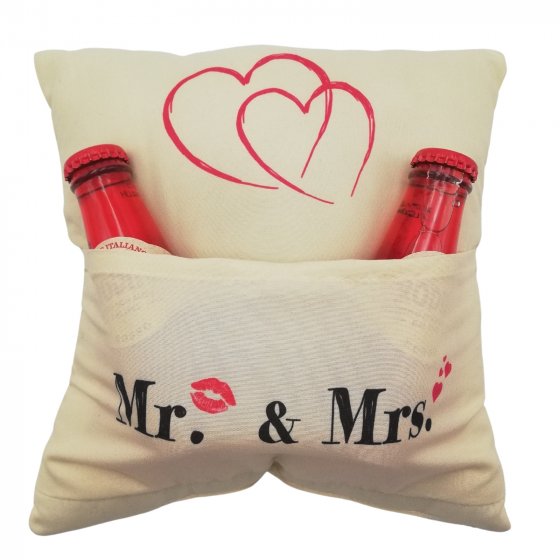 Geschenk zum Befüllen Kissen "Mr. Mrs"