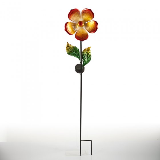 Metall-Blume mit Leuchteffekt 