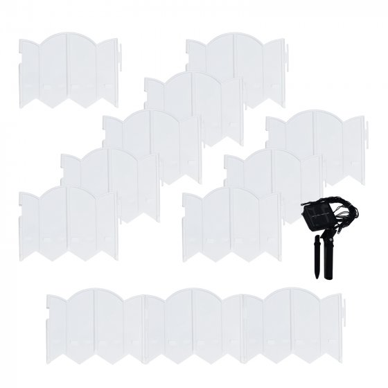 Beeteinfassung 1000 cm Zierzaun Cloud mit Beleuchtung 