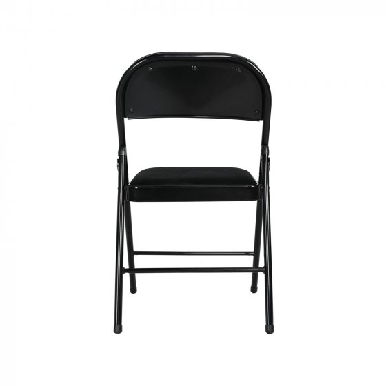 Klappstuhl Velvet Gestell Schwarz Schwarz