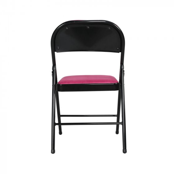 Klappstuhl Velvet Gestell Schwarz