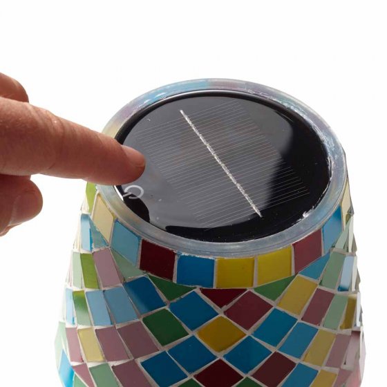 Solar-Mosaik-Tischleuchte 