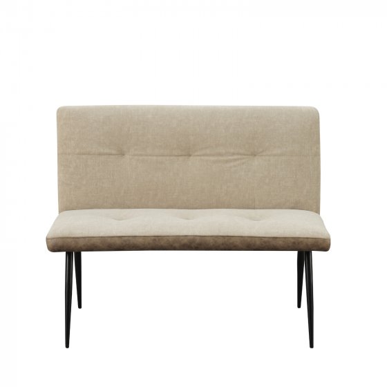 2-Sitzer Bank Antikbraun/Taupe Joschka