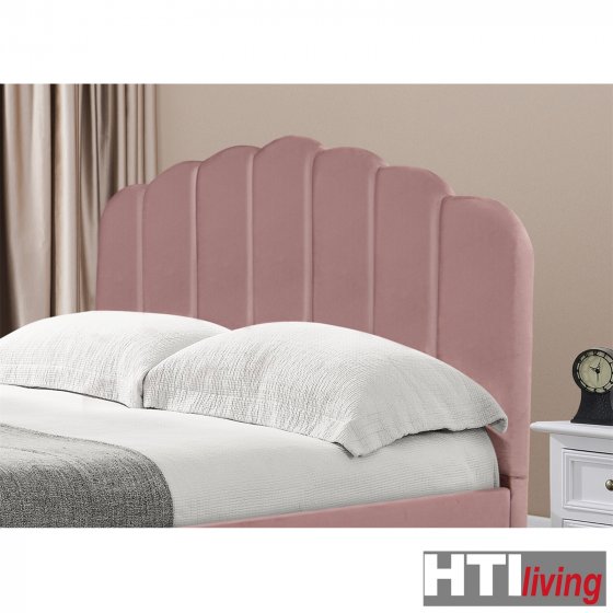 Bett 140 x 200 cm Yoris Pink