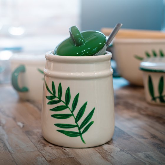 Lebensmitteldose im Landhausstil 11 x 16 cm Olivenzweig 