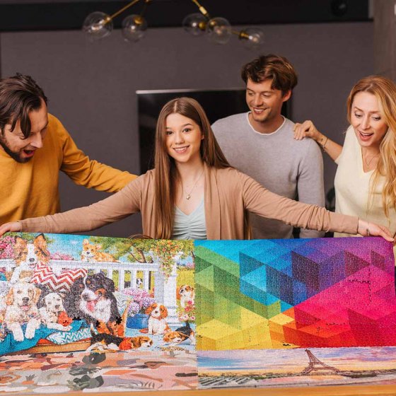 Premium-Puzzle „Städte über den Wolken” 