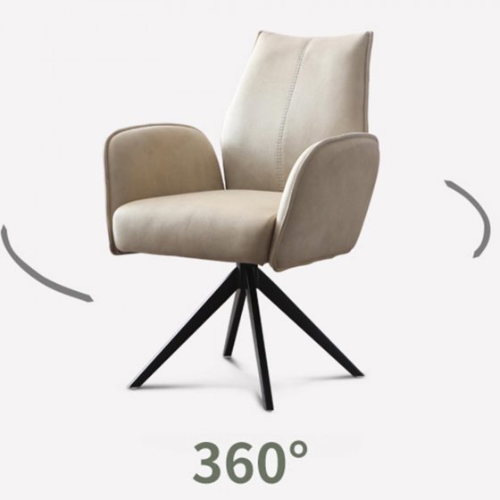 Esszimmerstühle 2er Set drehbar 