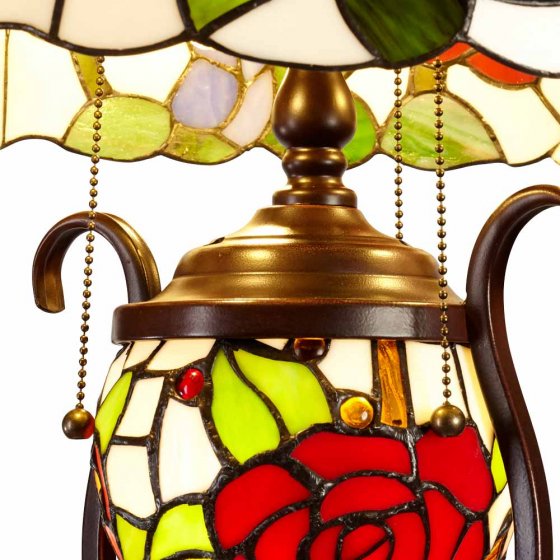Stehleuchte „Rosen“ im Tiffany-Stil 