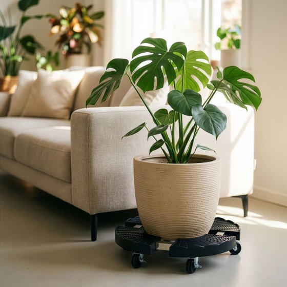 Verstellbarer Pflanzenroller mit Bremsen  