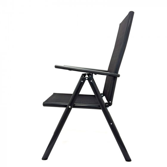 4er Set moderner Gartenstühle mit 5-fach verstellbarer Rückenlehne 