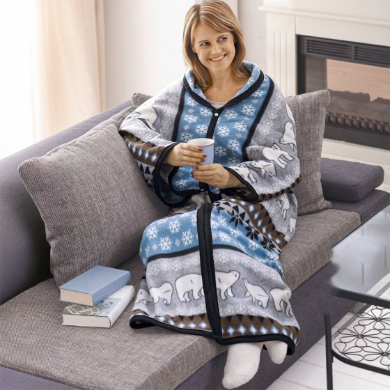 Kuscheldecke mit Ärmeln 