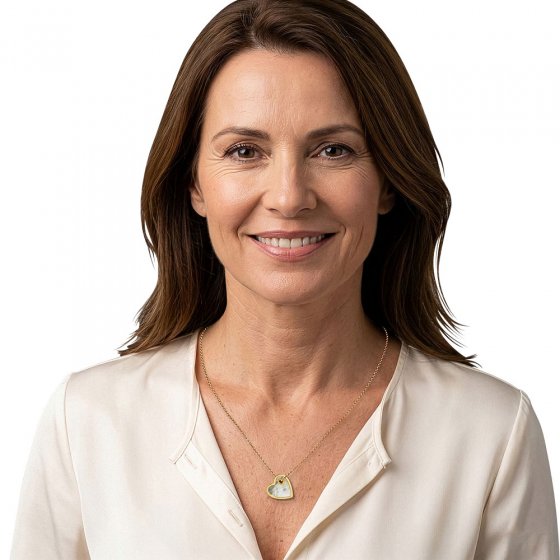 Halskette mit Perlmutt-Herz 