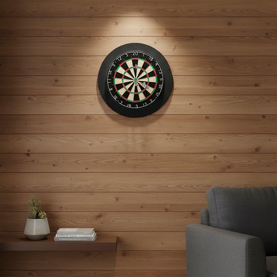 Sisal-Dartscheibe mit Wandschutzring 