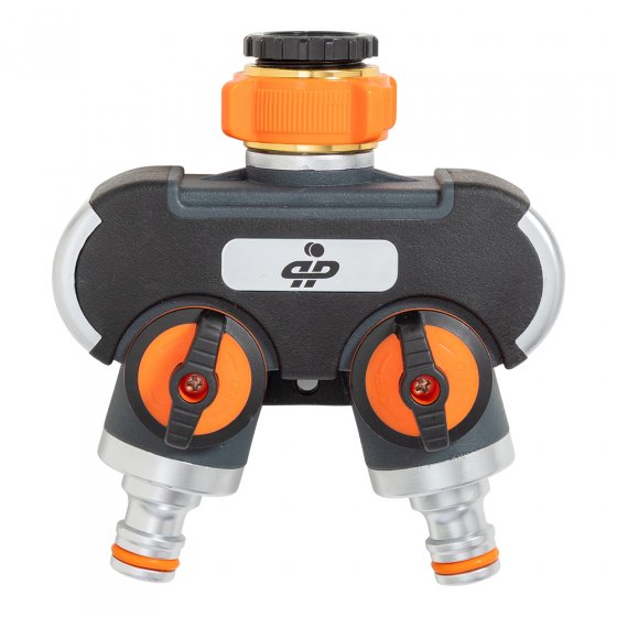 Wasserhahn-Verteiler 2-fach 