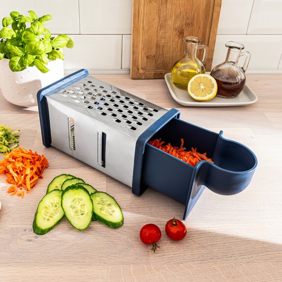 4in 1 Reibe mit Auffangfach 