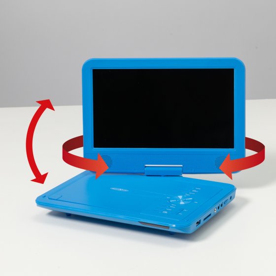 Tragbarer DVD-Spieler blau 