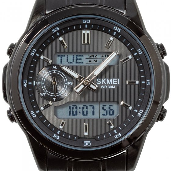 Multifunktions-Chronograph Schwarz