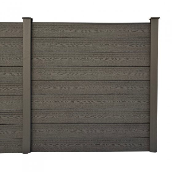 WPC-Sichtschutzzaun 9m 