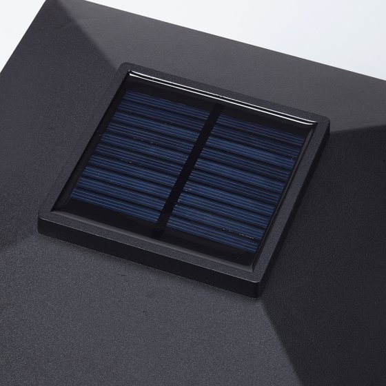 LED Solar-Laterne mir Wandhalterung 