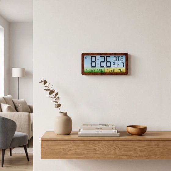 Funkgesteuerte Wetterstation mit XXL-Farbdisplay 