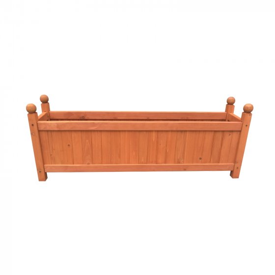 Holz-Pflanzkasten in Braun Blumenkübel für Garten, Terrasse und Balkon 