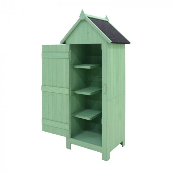 Gartengeräteschrank aus Holz Praktischer Stauraum für Garten und Terrasse 