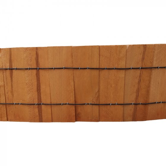 Beetumrandung Holz halbrund braun 