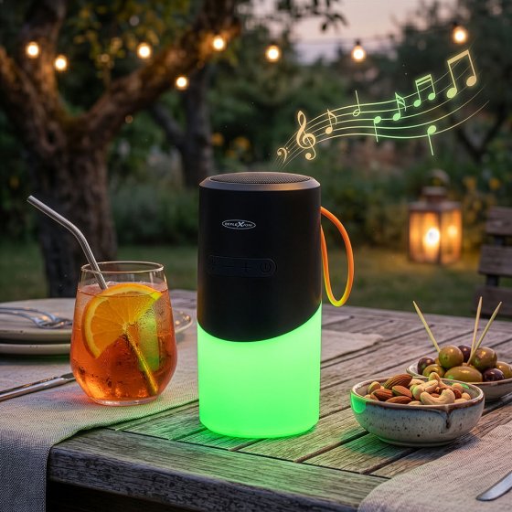 Bluetooth Lautsprecher mit Licht 