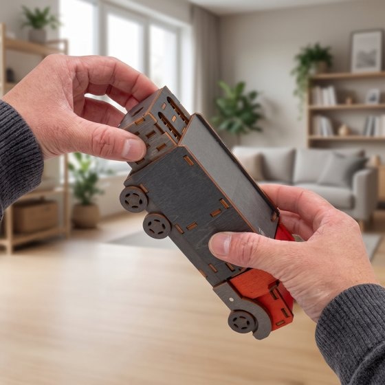 Rätsel-Geschenk-LKW „Lieferung“ 