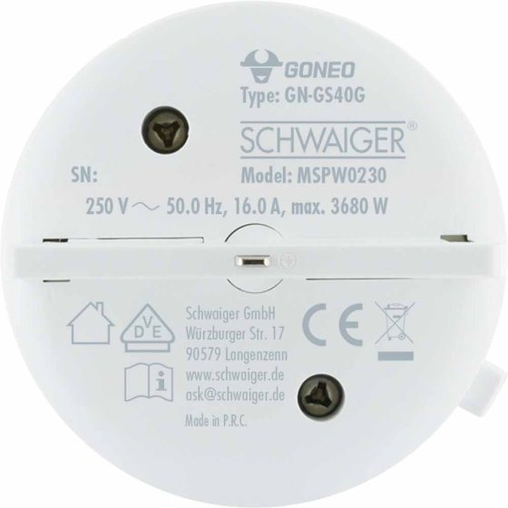 Steckdosenadapter für Stromschienensystem, weiß Weiß