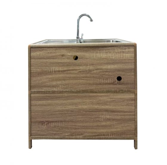 Spüle mit Abtropfläche und Unterschrank für Outdoorküche Sonoma 