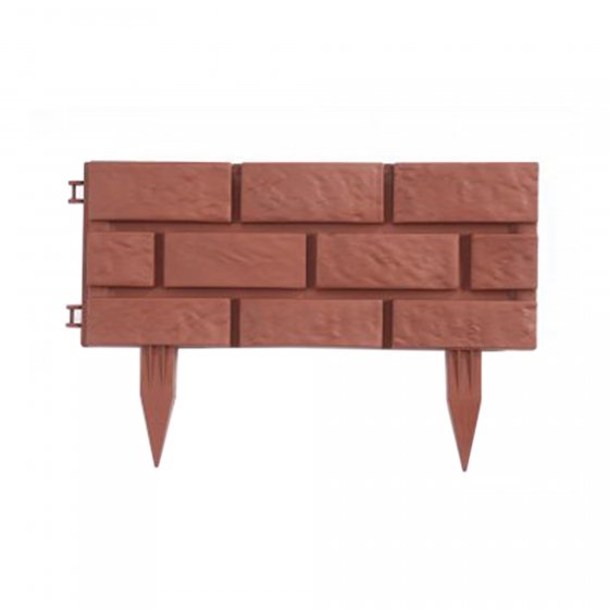 Beetumrandung 4er Set Kunststoff Steinoptik Stecksystem Gesamtlänge 180 cm 