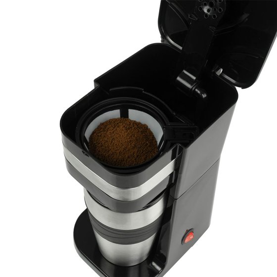 Kaffeemaschine für eine Tasse mit Reisebecher 