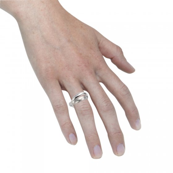 Ring 925 Sterling Silber zweireihig 