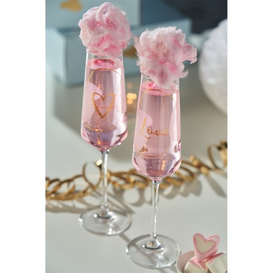 Sektglas 2er Set 280 ml Love 