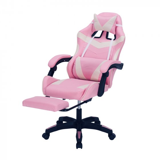 Gaming Stuhl Krit Eco Pink-Weiß