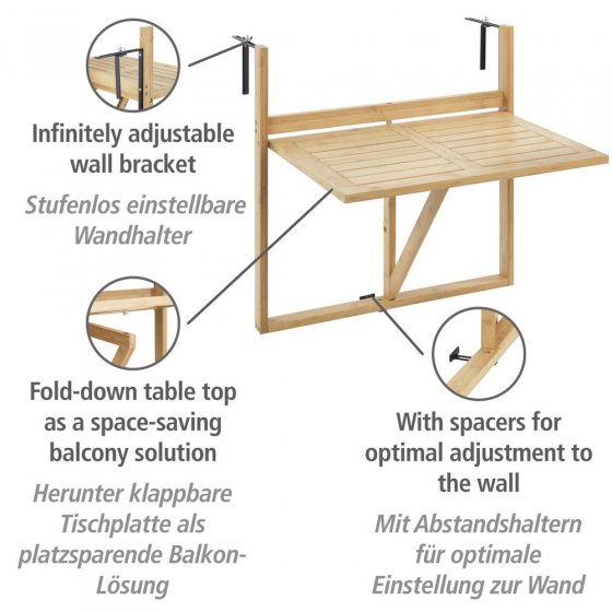 Balkon-Klapptisch 
