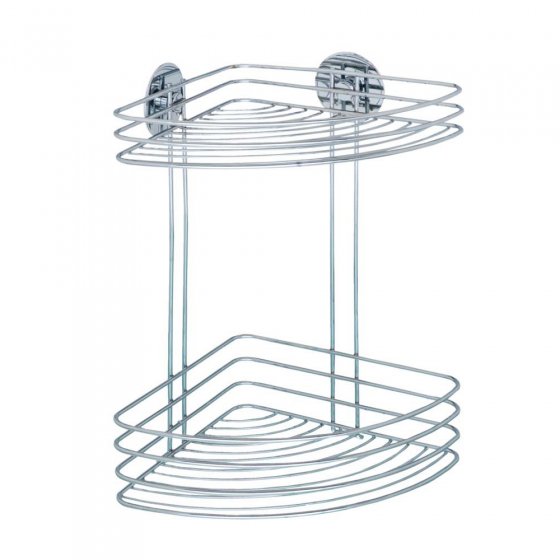 Wenko Turbo-Loc® Eckregal 2 Ablagekörbe 