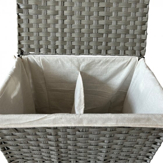 Wäschesammler 108 Liter Briena Grau 