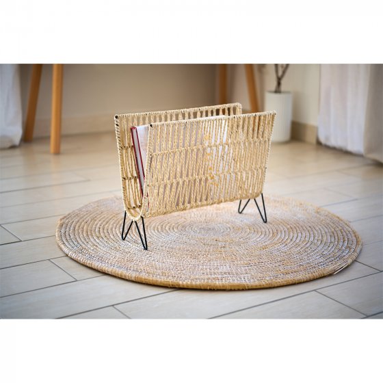 Zeitungsständer Eisen/Papier Boho 