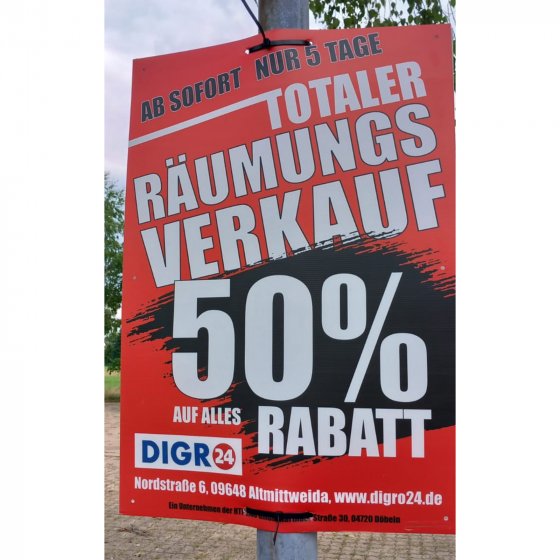 Kabelbinder für Plakatbefestigung 60 cm Ideal für Straßenlampen, Bäume und Zäune
