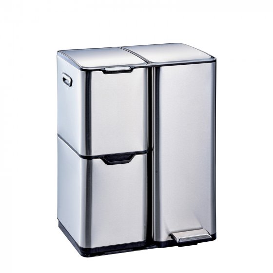 Mülltrennsystem Jannik 60 Liter Silber