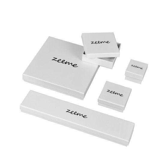 Halskette Silber 925 zweifarbig mit Zirkonia weiß 