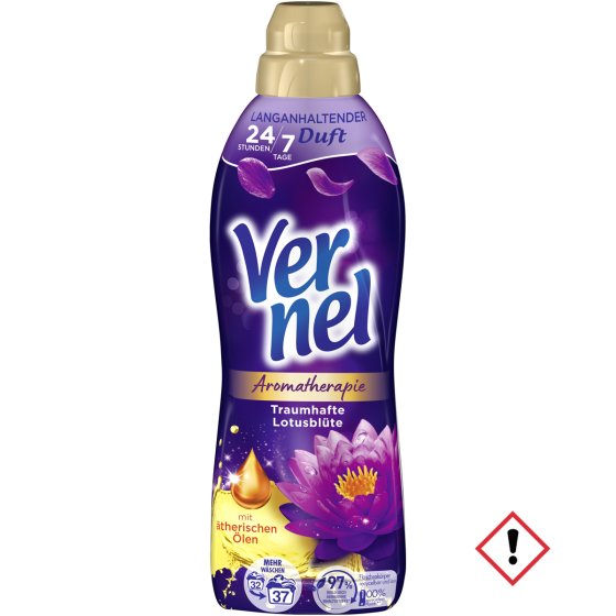 Vernel Aromatherapie Traumhafte Lotusblüte Weischspüler 37 WL 814ml 