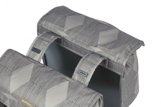 Doppelpacktasche  Elegance grau